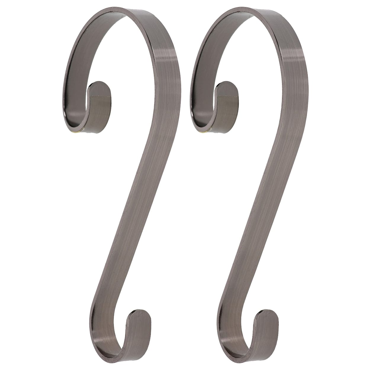 Haute Decor Stocking Scroll® Brushed Nickel Stocking Holders, 2ct.